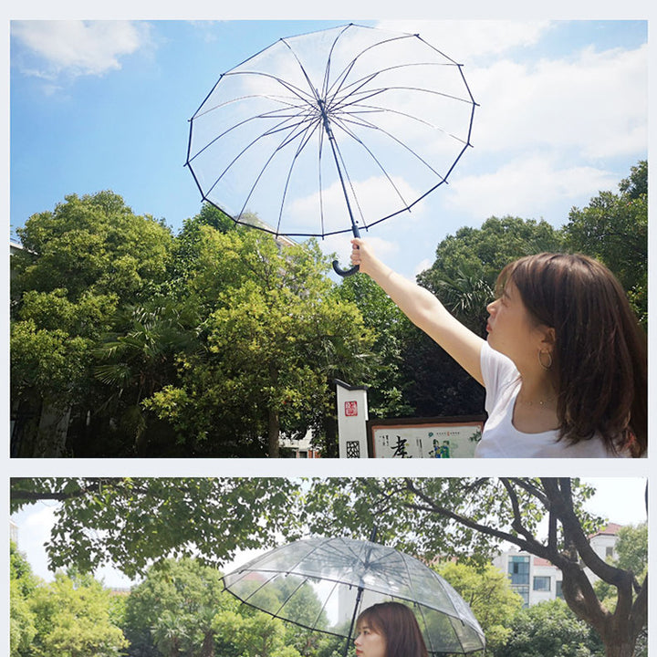 Ladies Clear Water-Resistant Umbrella Stornfield