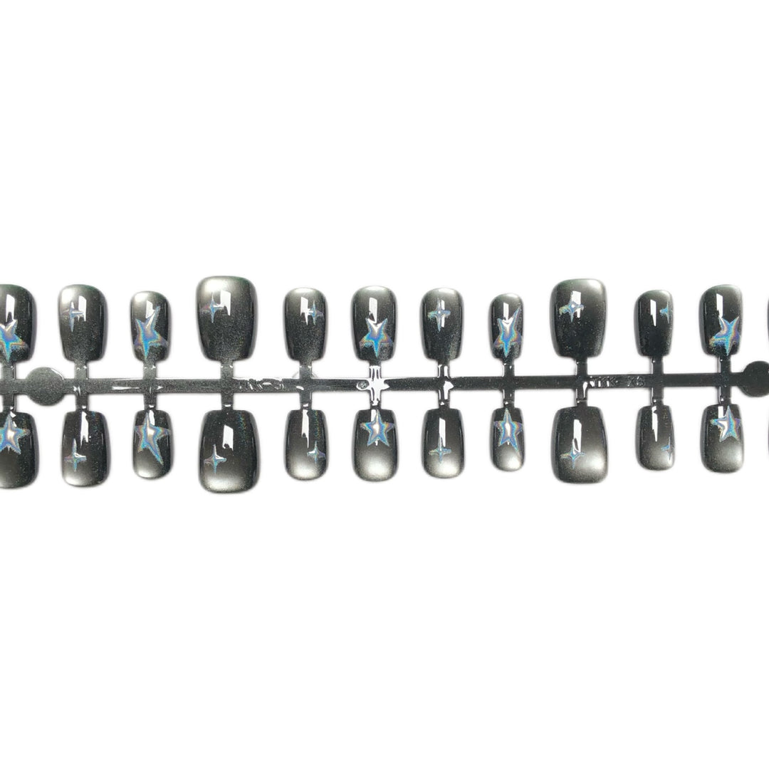 Decoratively Embellished Press-On Nail Art Set
