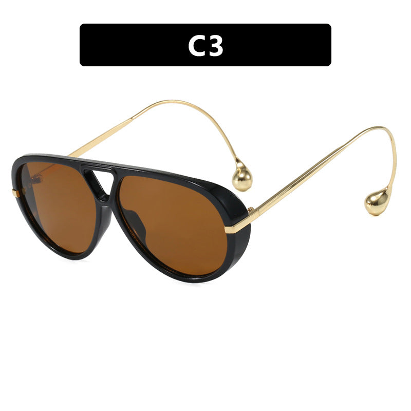 Women's stylish pilot sunglasses with luxurious metal frame Stornfield