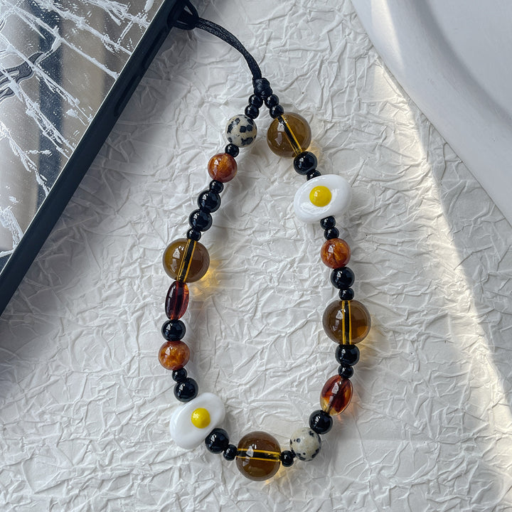 Playful Egg-Themed Beaded Bracelet Stornfield