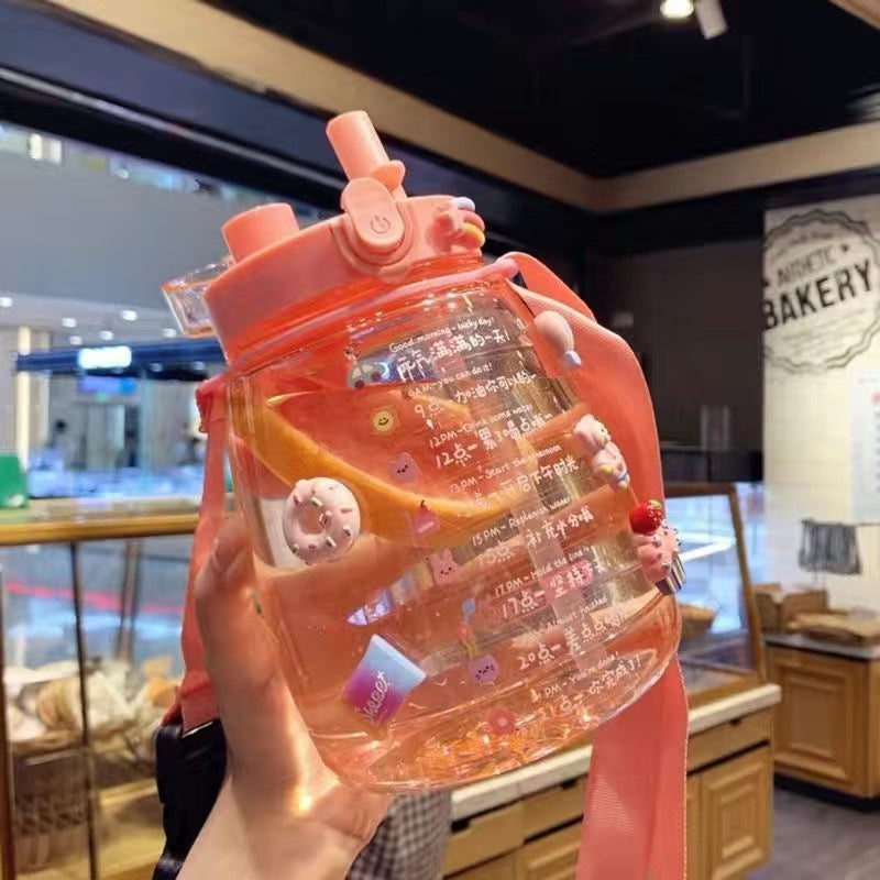Women large motivational water bottle with leak-proof lid system Stornfield