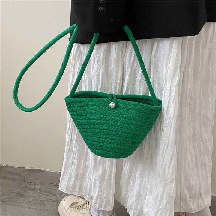 Woven Rope Shoulder Bag