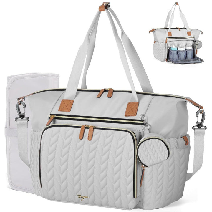 Multi-Purpose Quilted Diaper Tote Bag Stornfield