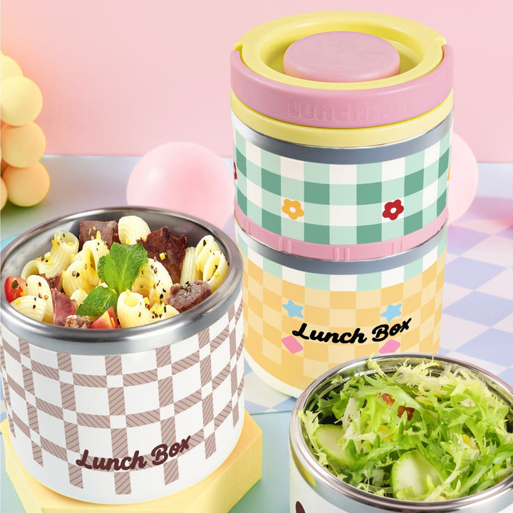 Multi-Tiered Thermal Food Storage Container