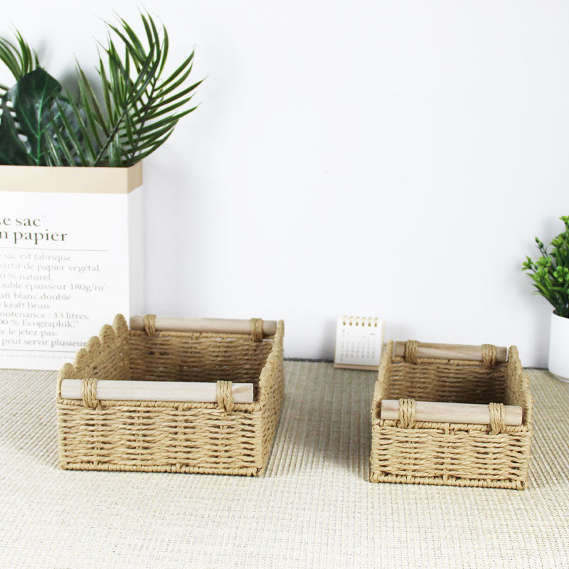 Scalloped Woven Storage Basket Stornfield