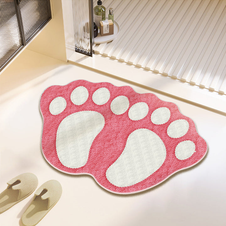 Fun Paw Print Bath Mat Stornfield