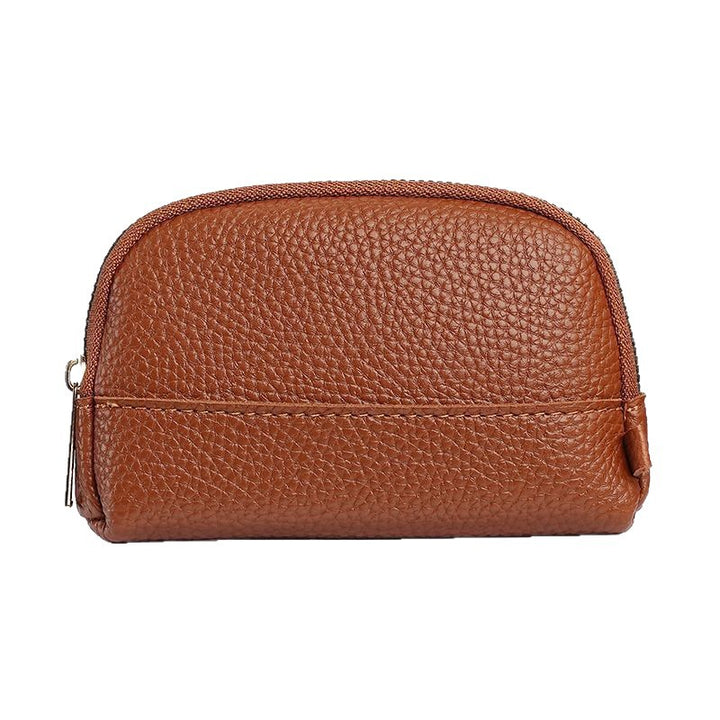 Premium Leather Zippered Cosmetic Pouch Stornfield