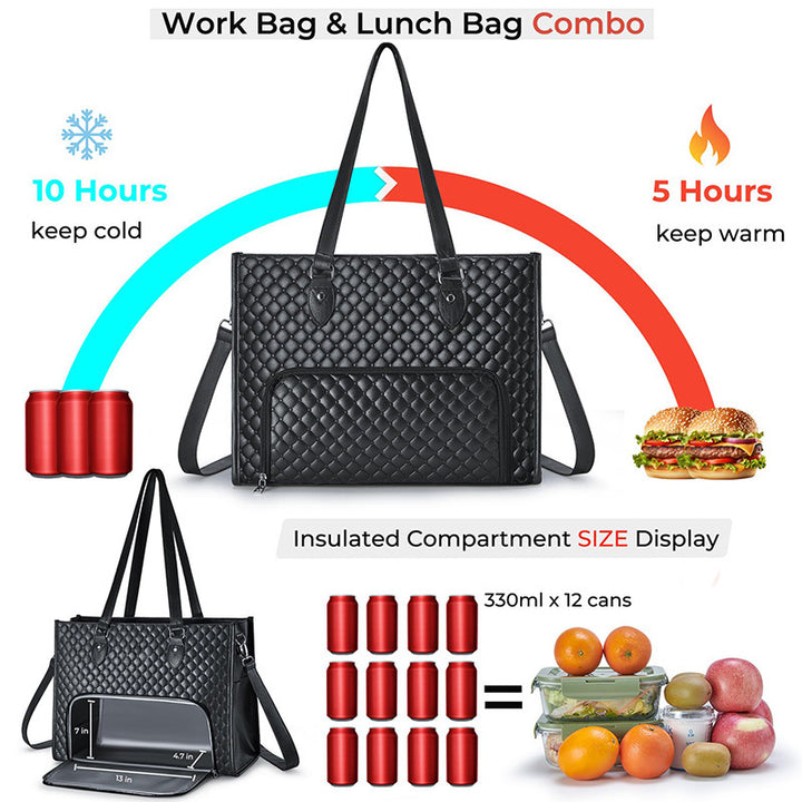 Elegant cooler bag with insulated inner compartment Stornfield