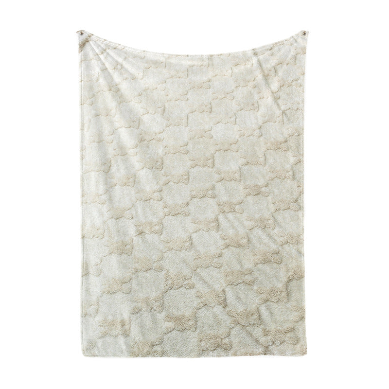 Ladies Cozy Microfiber Quick Change Blanket in Modern Checkered Pattern Stornfield