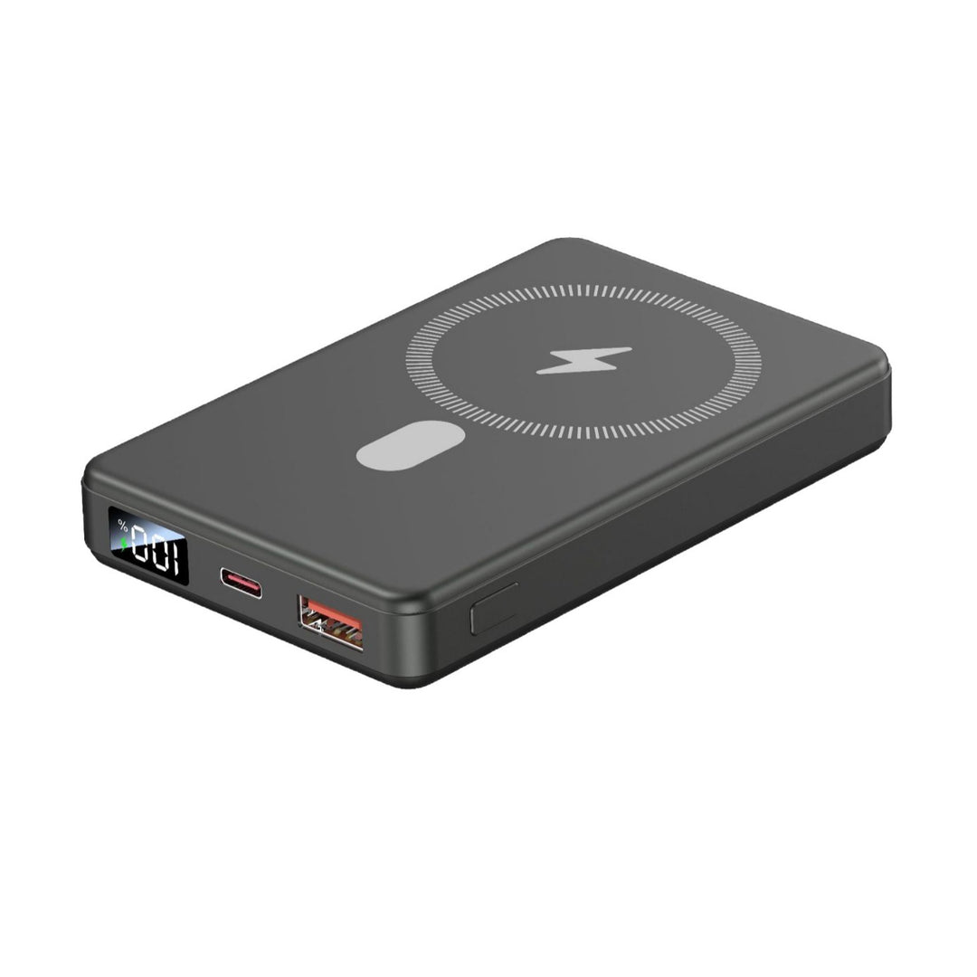 Portable power bank with state-of-the-art induction charging and digital display Stornfield