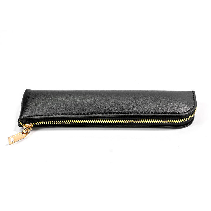 Premium Leather Zippered Pencil Case Stornfield