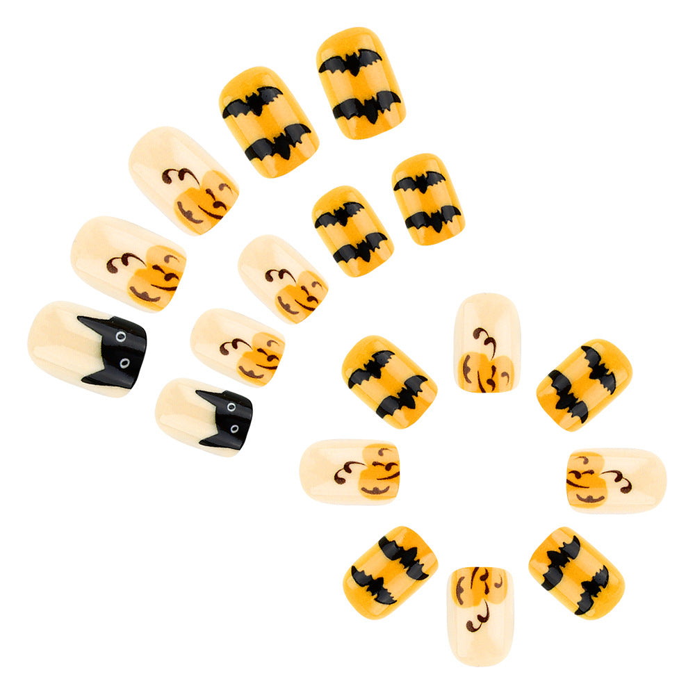 Halloween-Themed Decorative Press-On Nail Art Set Stornfield