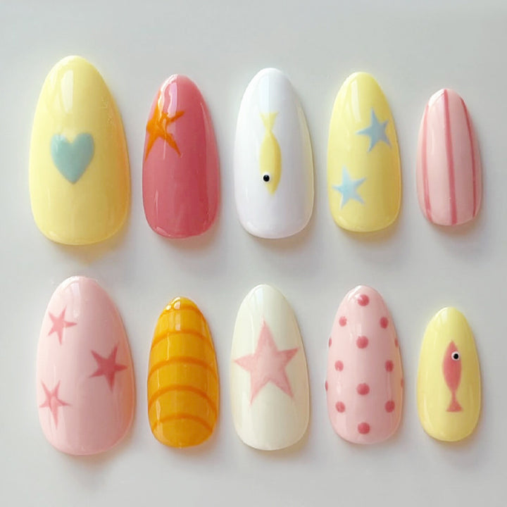 Creative Cartoon-Themed Press-On Nail Collection Stornfield