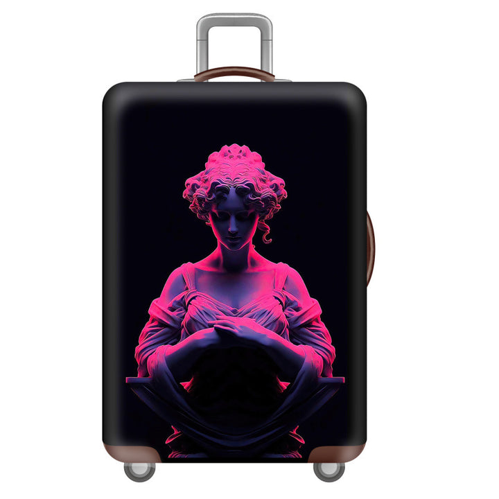 Women's hard shell suitcase with creative oriental motif Stornfield
