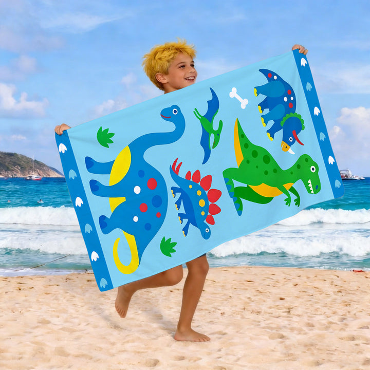 Beach towel with colorful horse motif Stornfield