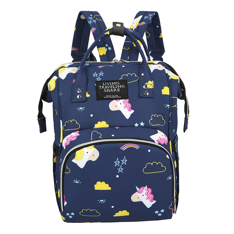 Versatile Leaf Print Travel Backpack Stornfield