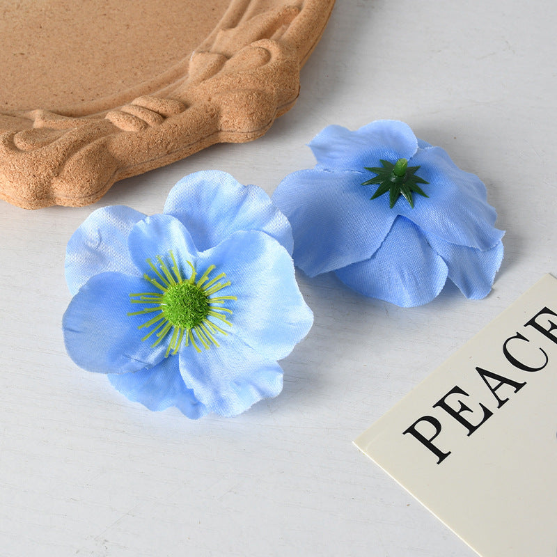 Elegant Fabric Floral Hair Clips