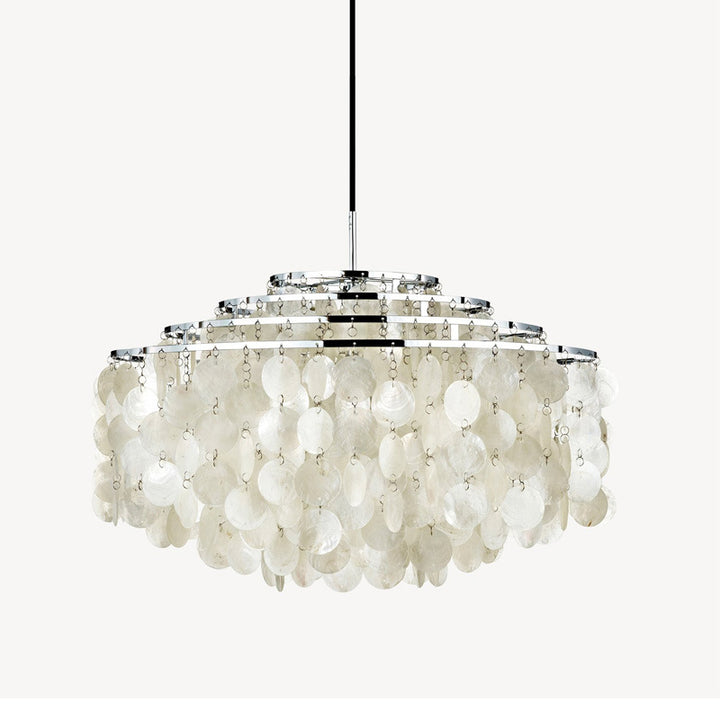 Shell-Inspired Pendant Chandelier
