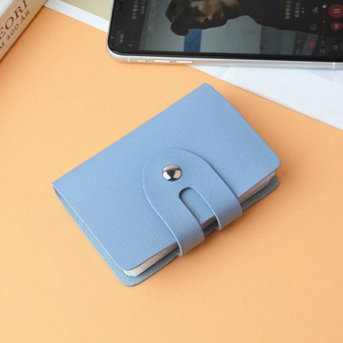 Compact Faux Leather Card Case