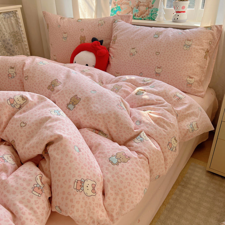 Cute Bear-Themed Bedding Set