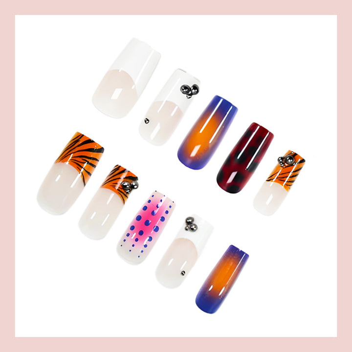 Art nail set with creative decorations Stornfield