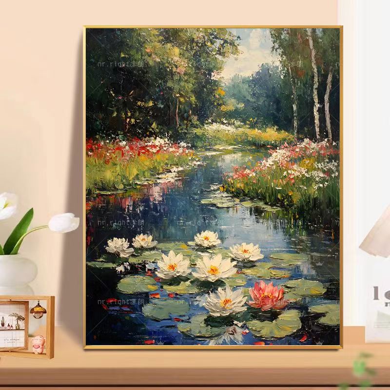 Floral Landscape Oil Painting Wall Art Stornfield