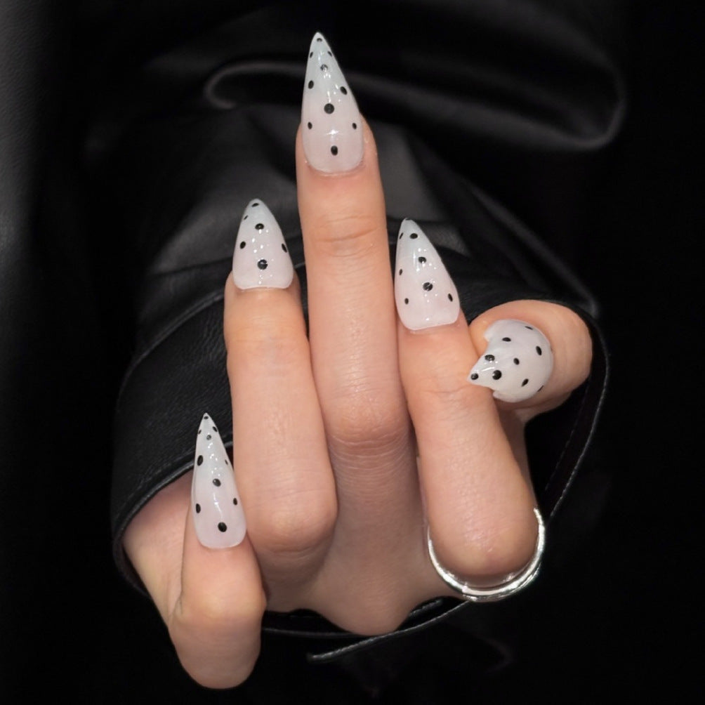 Stiletto Acrylic Press-On Nail Set with Elegant Design