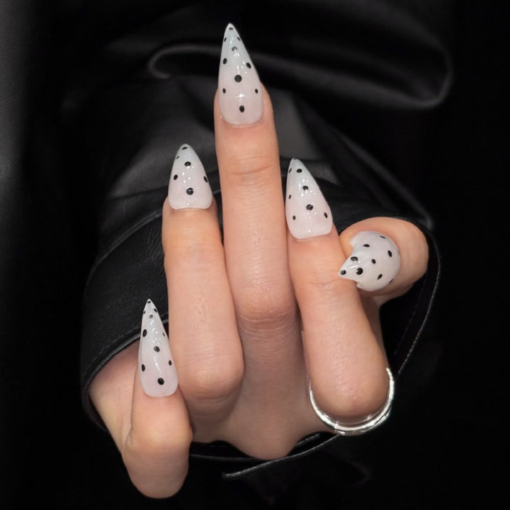 Stiletto Acrylic Press-On Nail Set with Elegant Design