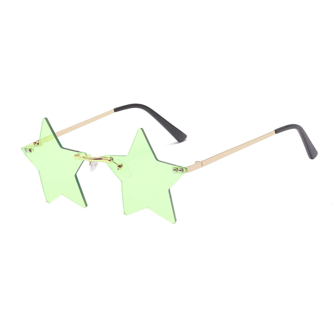 Women striking sunglasses with star-shaped frame and gradient lenses Stornfield