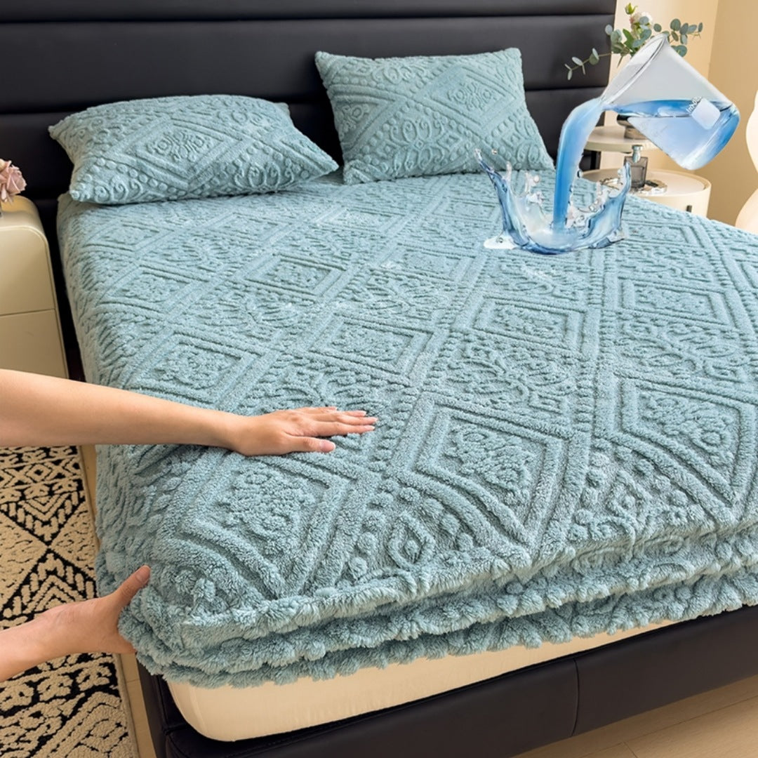 Luxurious Embossed Fleece Bedspread