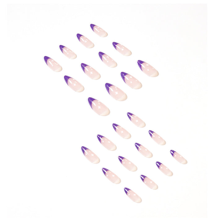 Artistic stiletto nails with glitter design Stornfield