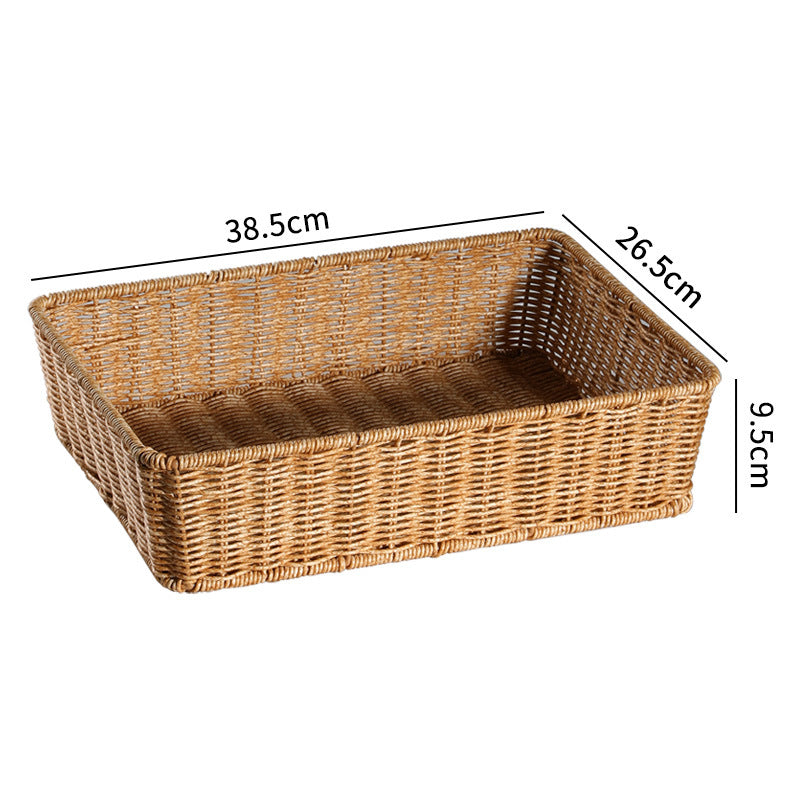Handcrafted Rectangular Woven Storage Basket Stornfield