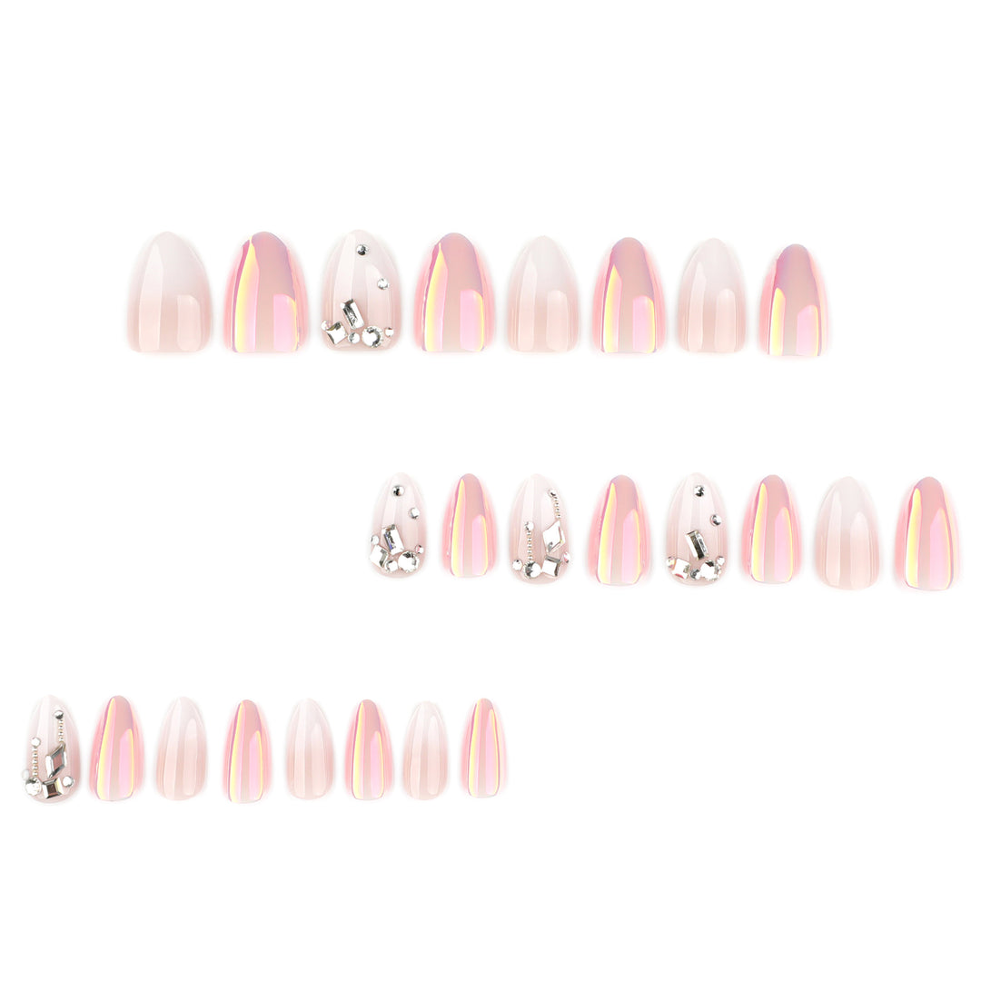 Artificial nails with elegant rhinestone accents Stornfield
