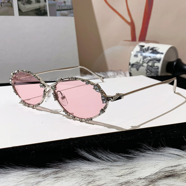 Women's exclusive sunglasses with sparkling rhinestone embellishment and elegant metal frame Stornfield