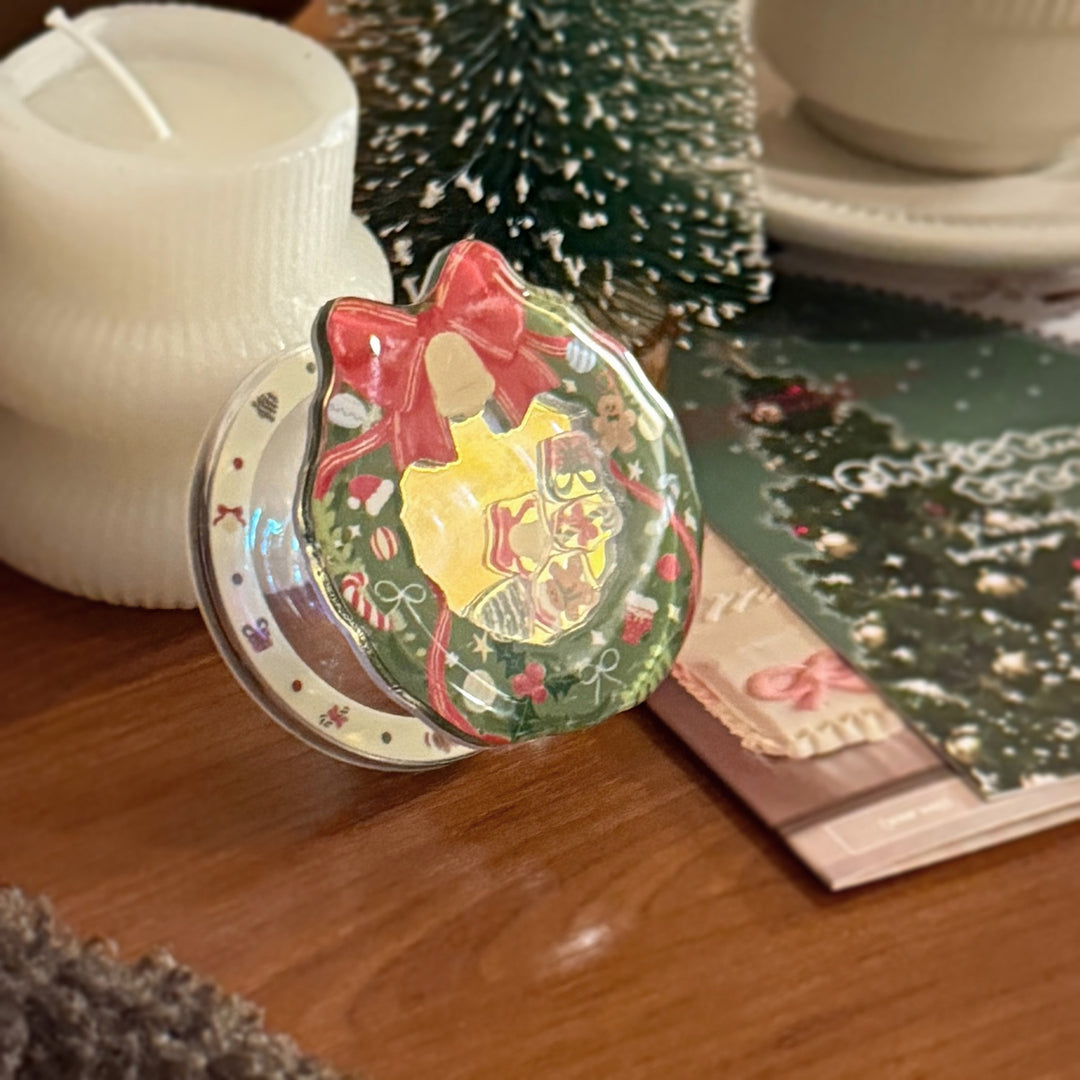 Decorative ceramic coaster in Christmas design Stornfield