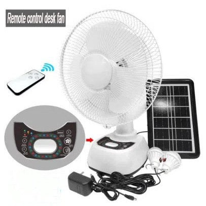Women's solar-powered table fan with remote control Stornfield