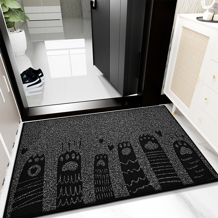 Playful Cat Print Door Mat