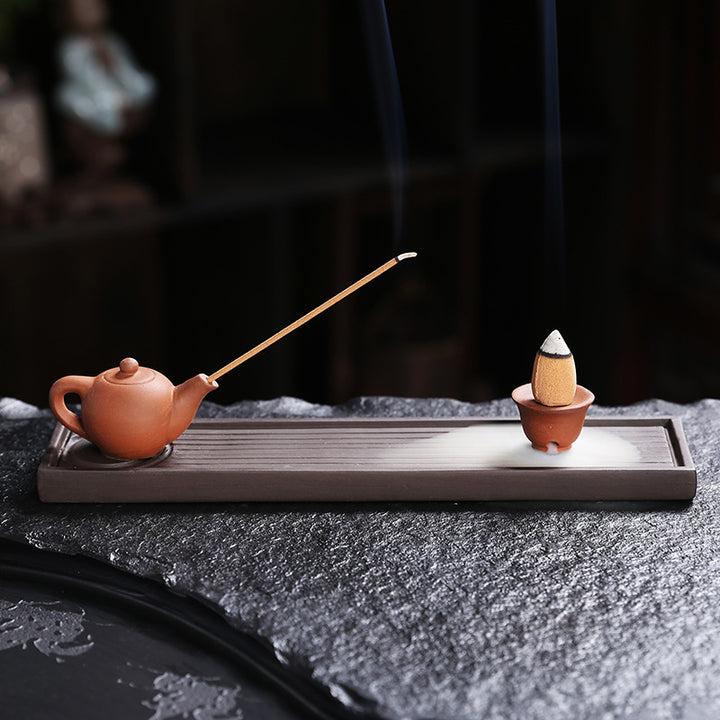 Artistic Teapot-Inspired Incense Holder