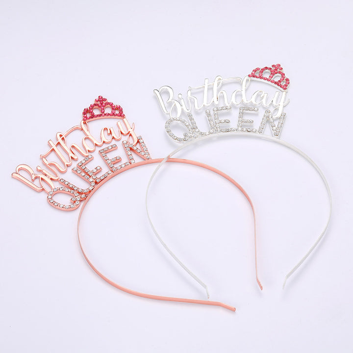 Ladies Glitter Headband with "Birthday Queen" lettering Stornfield
