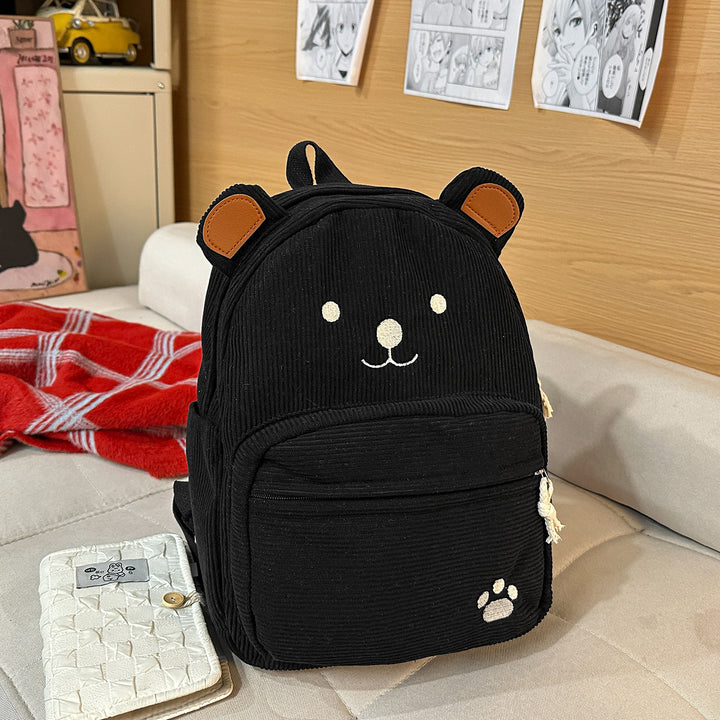 Backpack with Cute Bear Design and Practical Compartments Stornfield