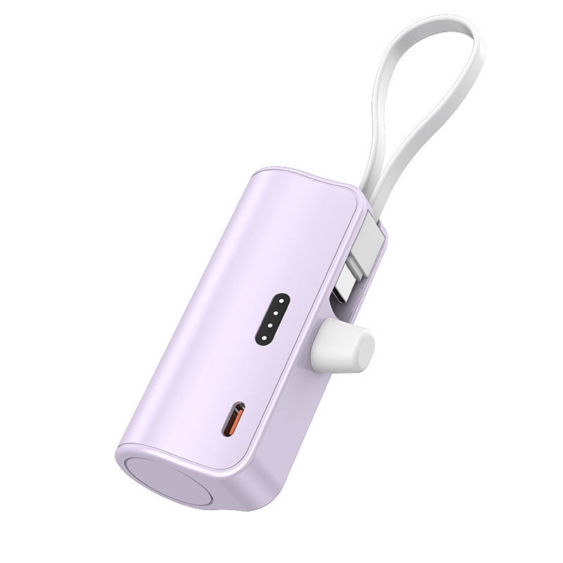 Portable power bank with integrated charging cable and compact design Stornfield
