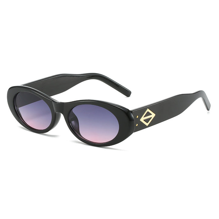 Vintage-Inspired Oval Frame Sunglasses Stornfield