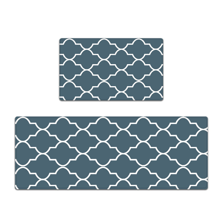 Elegant Textured Kitchen Mat Set Stornfield