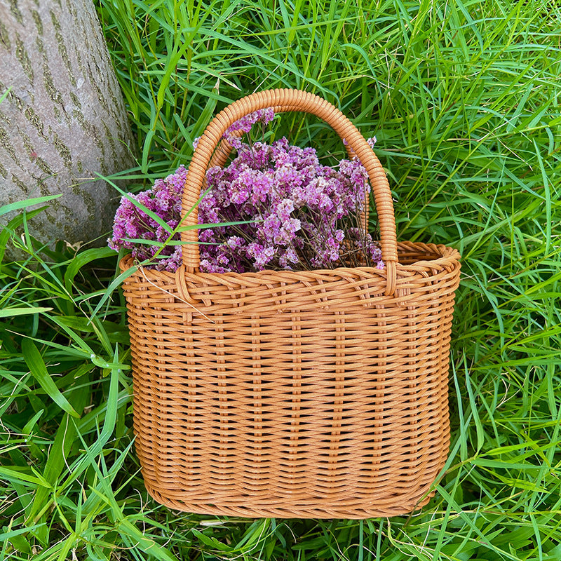 Stylish Handwoven Wicker Picnic Basket Stornfield