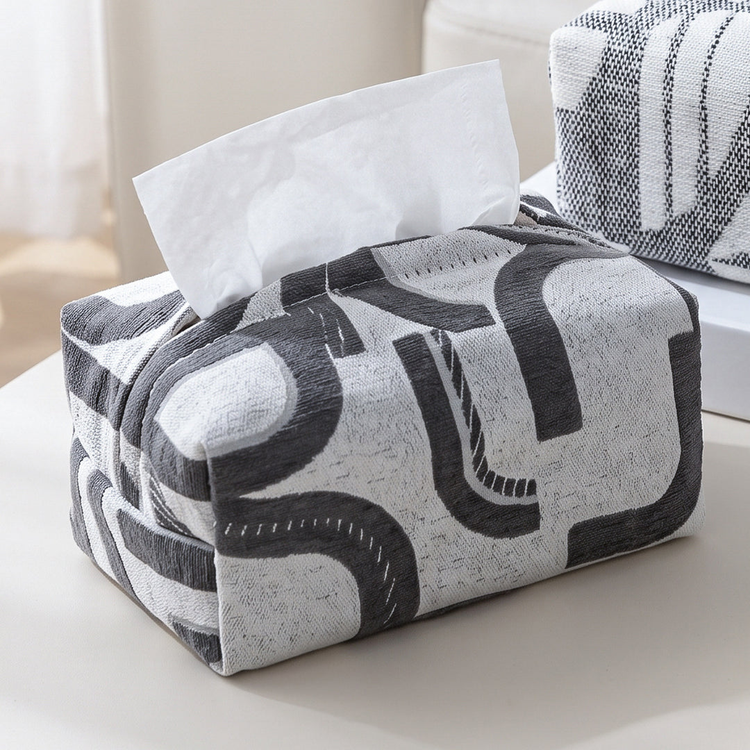 Designer tissue box holder