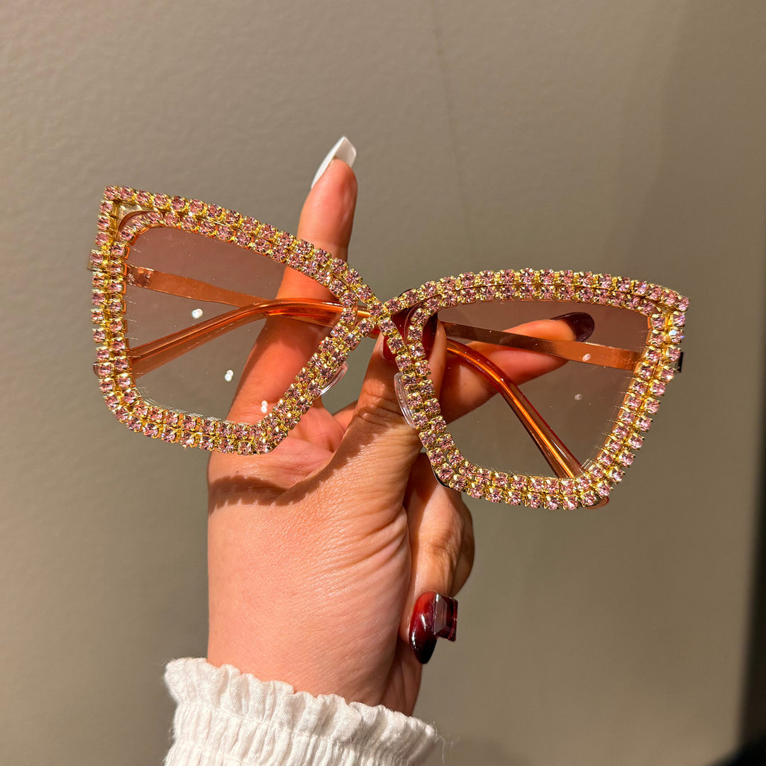 Women's extravagant sunglasses with sparkling crystal frame Stornfield