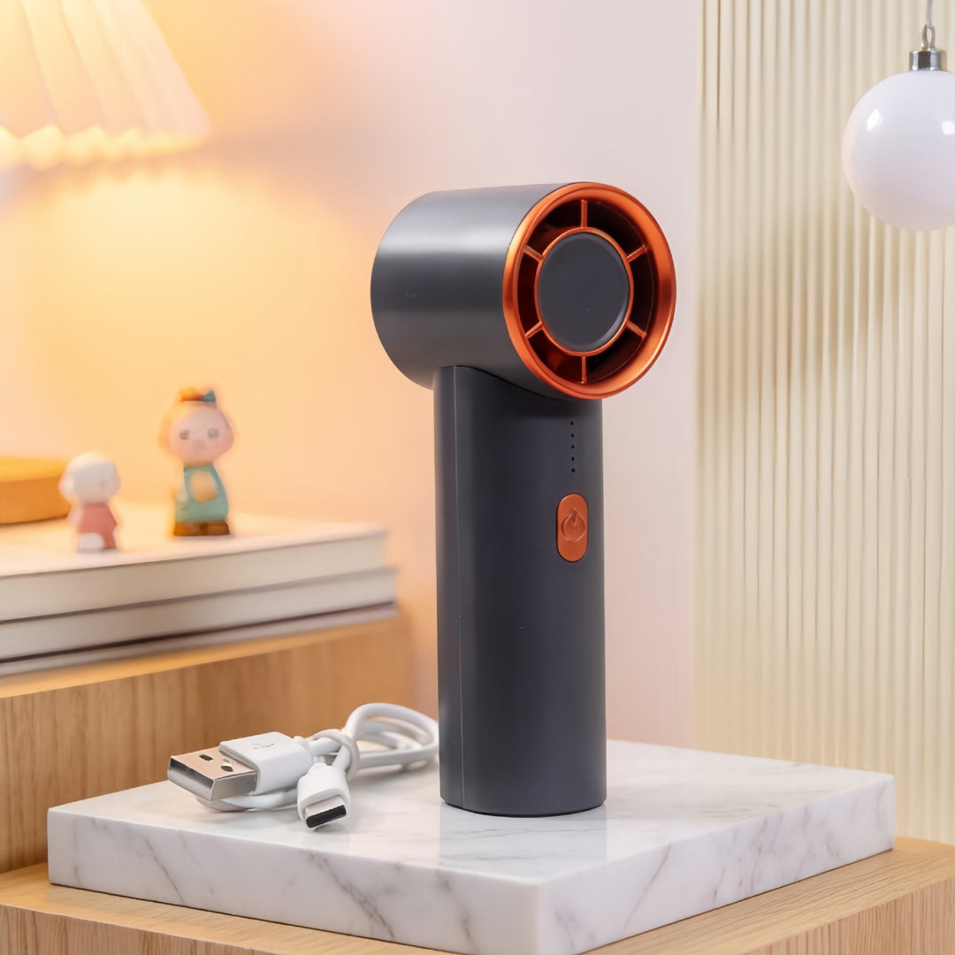 Women's Portable Handheld Fan with USB Charging Function and Flexible Design Stornfield