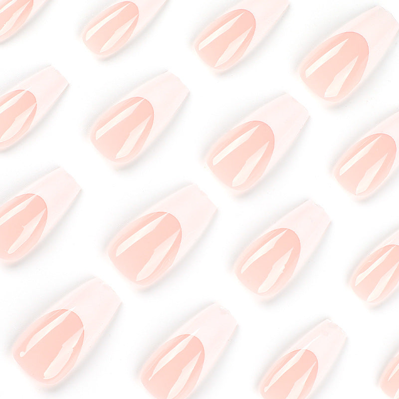 Elegant artificial nails with French design Stornfield