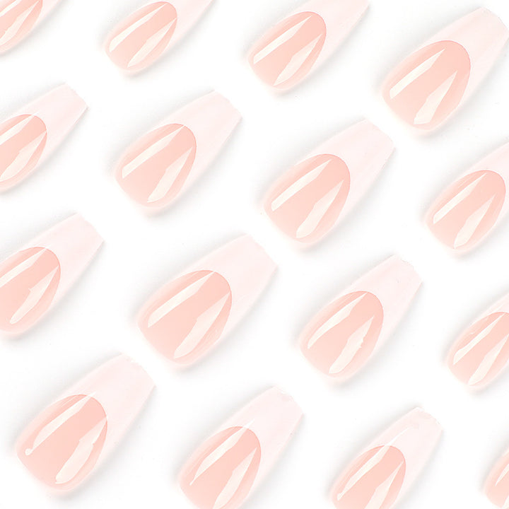 Elegant artificial nails with French design Stornfield