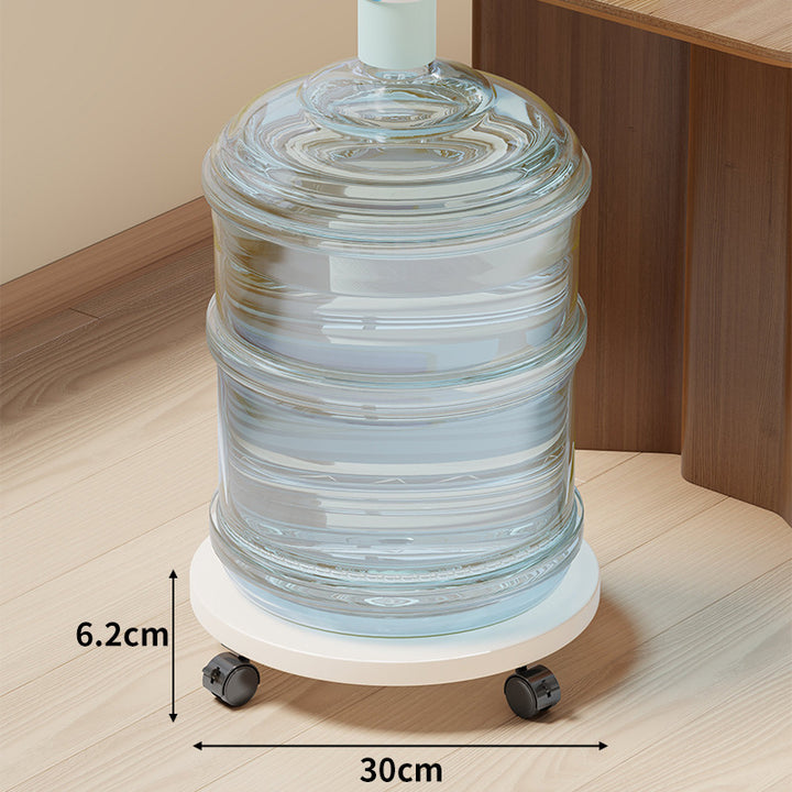 Rolling Wooden Bottle Dolly with Smooth Swivel Casters